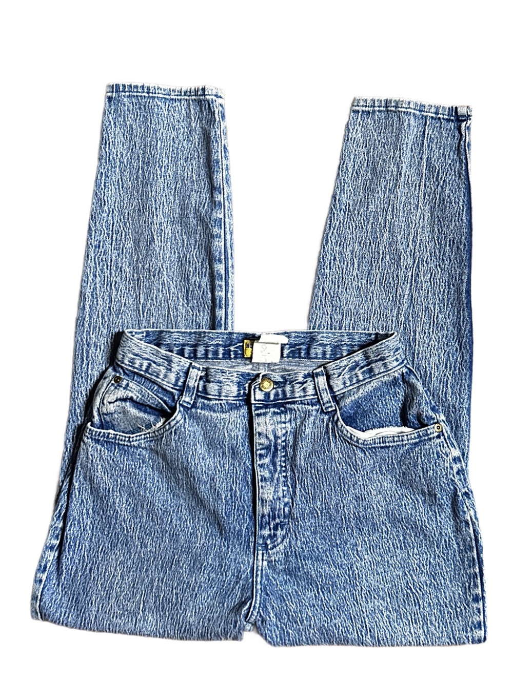 Northwest Blue ~ Size 12 (28/28) ~ Vintage ~ USA ~ Blue Denim Cropped Jeans